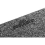 Durable Premium Soft Felt Desk Mat With Fold Out Phone Holder 70x33cm Charcoal 708158