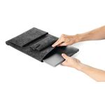 Durable Recycled Felt Protective Laptop Sleeve 16.4 Inch with Accessory Bag + Mobile Sleeve 507158