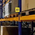 Durable Self-Adhesive Warehouse Aisle Sign 149 x 149mm (Pack of 10) 185619