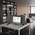 Durable Recycled Felt Desk Divider Panel 120cm Grey 313458