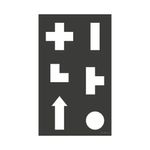Durable Duraline Floor Marking Stencil Set Logistics/Warehouses 114600