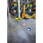 Durable Duraline Heavy Duty Floor Mark Tape 30m Yellow/Black 1021130