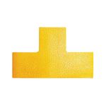 Durable Heavy Duty Adh Floor Marking T Shape Yellow Pack of 10 170004