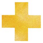 Durable Heavy Duty Adh Floor Marking Cross Yellow Pack of 10 170104