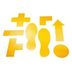 Durable Heavy Duty Adh Floor Marking Cross Yellow Pack of 10 170104