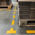 Durable Heavy Duty Adh Floor Marking L Shape Yellow Pack of 10 170204
