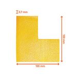 Durable Heavy Duty Adh Floor Marking L Shape Yellow Pack of 10 170204