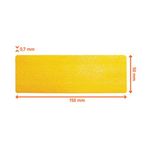 Durable Heavy Duty Adhesive Floor Mark Dash Yellow Pack of 10 170304
