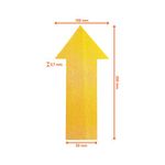 Durable Heavy Duty Adh Floor Marking Arrow Yellow Pack of 10 170504