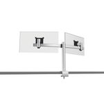 Durable Monitor Mount PRO for 2 Screens Up to 27 Inch with Desk Clamp Attachment 508523
