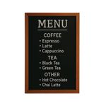 Deflecto Wall Mounted Chalkboard 300x400mm Teak WCB-30-40-TE