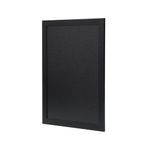 Deflecto Wall Mounted Chalkboard 600x800mm Black WCB-60-80-BLK