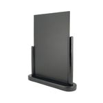 Deflecto Double Sided Small Countertop Chalkboard Information Display Black TCB-SM-BLK