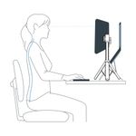 Standivarius X-Stand Portable Ergonomic Monitor/Tablet Stand ST-XSTDT-B