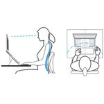Standivarius Etra Premium Ergonomic Laptop Stand Black ST10711E-B