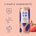 Dash Water Sparkling Water Peach 330ml Can (Pack of 12) DBL004