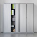 Bisley systems storage high tambour cupboard 1970mm high - white