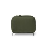 Ebony two seater sofa chair in olive green