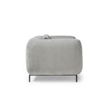 Ebony two seater sofa chair in warm grey