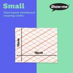 Show-me Plant Based Drywipe Eraser Cloths Assorted (Pack of 40) PBDC40RD