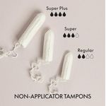 Grace and Green Organic Cotton Non Applicator Tampons Regular (Pack of 18) GG0TR001