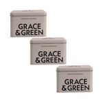 Grace and Green Durable Display Tin Stone Pack of 3 GGTINCLAYCASE