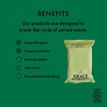 Grace and Green Biodegradable Bamboo Wipes (Pack of 25) GGWET WIPES 25