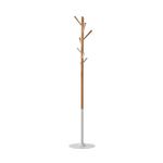 Elara coat stand with 8 coat hooks - White & Oak