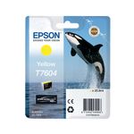 Epson T7604 Killer Whale UltraChrome HD Ink Cartridge Yellow C13T76044010