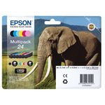 Epson 24 Elephant Claria Photo HD Ink Cartridge CMYK/Light Cyan/Light Magenta Multipack C13T24284011