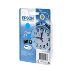 Epson 27XL Alarm Clock DURABrite Ultra Ink Cartridge High Yield Cyan C13T27124012