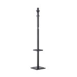 Epsilon coat stand with 4 coat hooks and 4 umbrella hooks - Black
