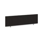 Straight desktop fabric screen 1400mm x 400mm - black