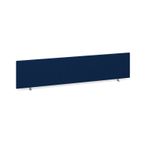 Straight desktop fabric screen 1800mm x 400mm - blue