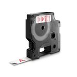 Dymo 45015 D1 LabelMaker Tape 12mm x 7m Red on White S0720550