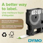 Dymo 53713 D1 LabelMaker Tape 24mm x 7m Black on White S0720930