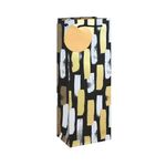 Mono Paint Strokes Bottle Bag Black Pack of 6 37013-4C