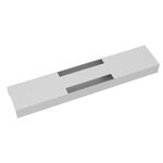 Elev8 lower cable channel with cover for back-to-back 1600mm desks - black