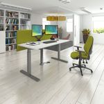 Elev8 upper cable channel 800mm wide for single desks - silver