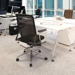 Floortex Cleartex PVC Chair Mat Carpet Lipped 1200x900x2.2mm Clear 119225LV