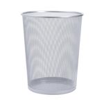 5 Star Lightweight Mesh Waste Bin Sturdy Scratch Resistant 20 Litre 305x345mm Silver 288021