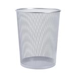 5 Star Lightweight Mesh Waste Bin Sturdy Scratch Resistant 20 Litre 305x345mm Silver 288021