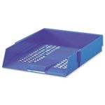 5 Star Letter Tray High-impact Polystyrene Foolscap Blue 295802
