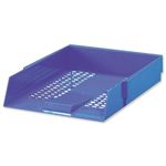 5 Star Letter Tray High-impact Polystyrene Foolscap Blue 295802