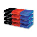 5 Star Letter Tray High-impact Polystyrene Foolscap Blue 295802