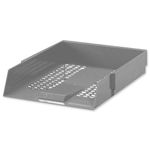 5 Star Letter Tray High-impact Polystyrene Foolscap Grey 295837