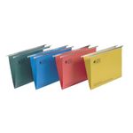 5 Star Suspension File Tabs/Inserts Manilla 15mm V-base 180gsm Foolscap Green (Pack of 50) 296913