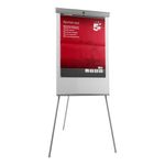 5 Star Flipchart Easel with Telescopic Legs for A1 and Euro Pads 700x82x1900mm Grey Trim 296964