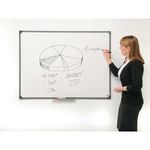 5 Star Drywipe Non-Magnetic Board with Fixing Kit and Detachable Pen Tray 1800x1200mm 296999