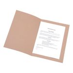5 Star Recycled Square Cut Folder Foolscap 250gsm Buff (Pack of 100) 297404